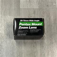 Toyo Optics 35-75mm Wide-Angle Zoom Pentax Mount Camera Lens